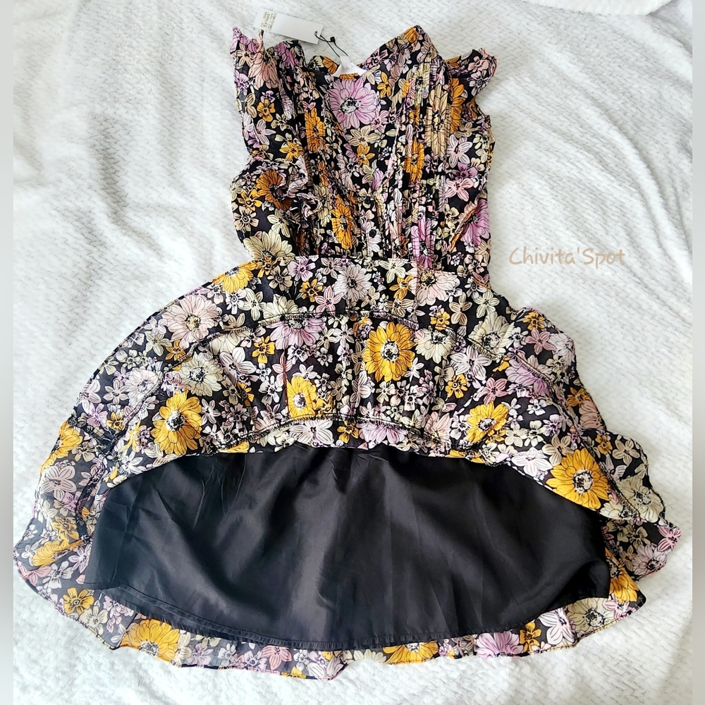๐๏ธ๐ท BB DAKOTA Know Your Flower cotton voile mini lace trim blossom print S - Picture 13 of 16